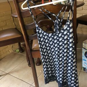 American Eagle light blue and navy tank top!